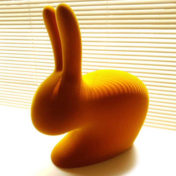 Rabbit Chair Baby Velvet Finish by Qeeboo