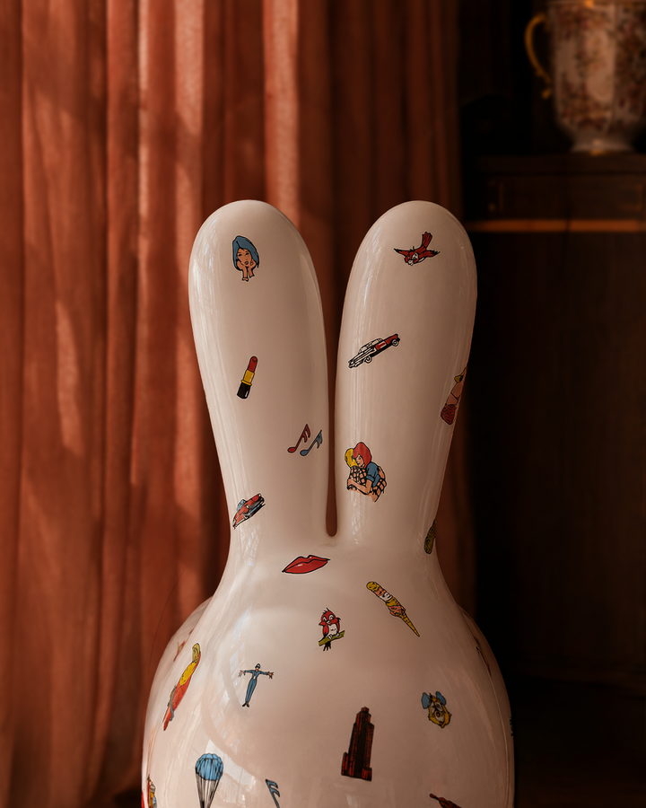 Rabbit in Collaboration with Fiorucci by Qeeboo