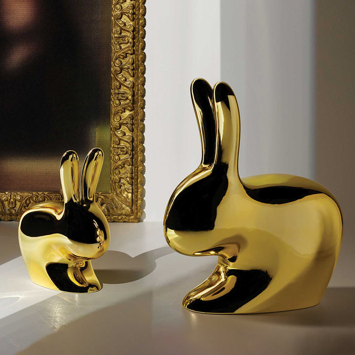 Rabbit Chair Metal Finish by Qeeboo