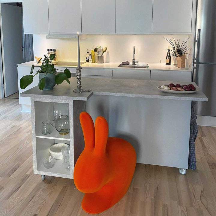 Rabbit Chair Velvet Finish by Qeeboo