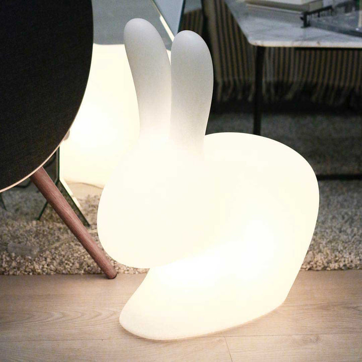 Rabbit Small Lamp with Rechargeable Led Translucent design Stefano Giovannoni
