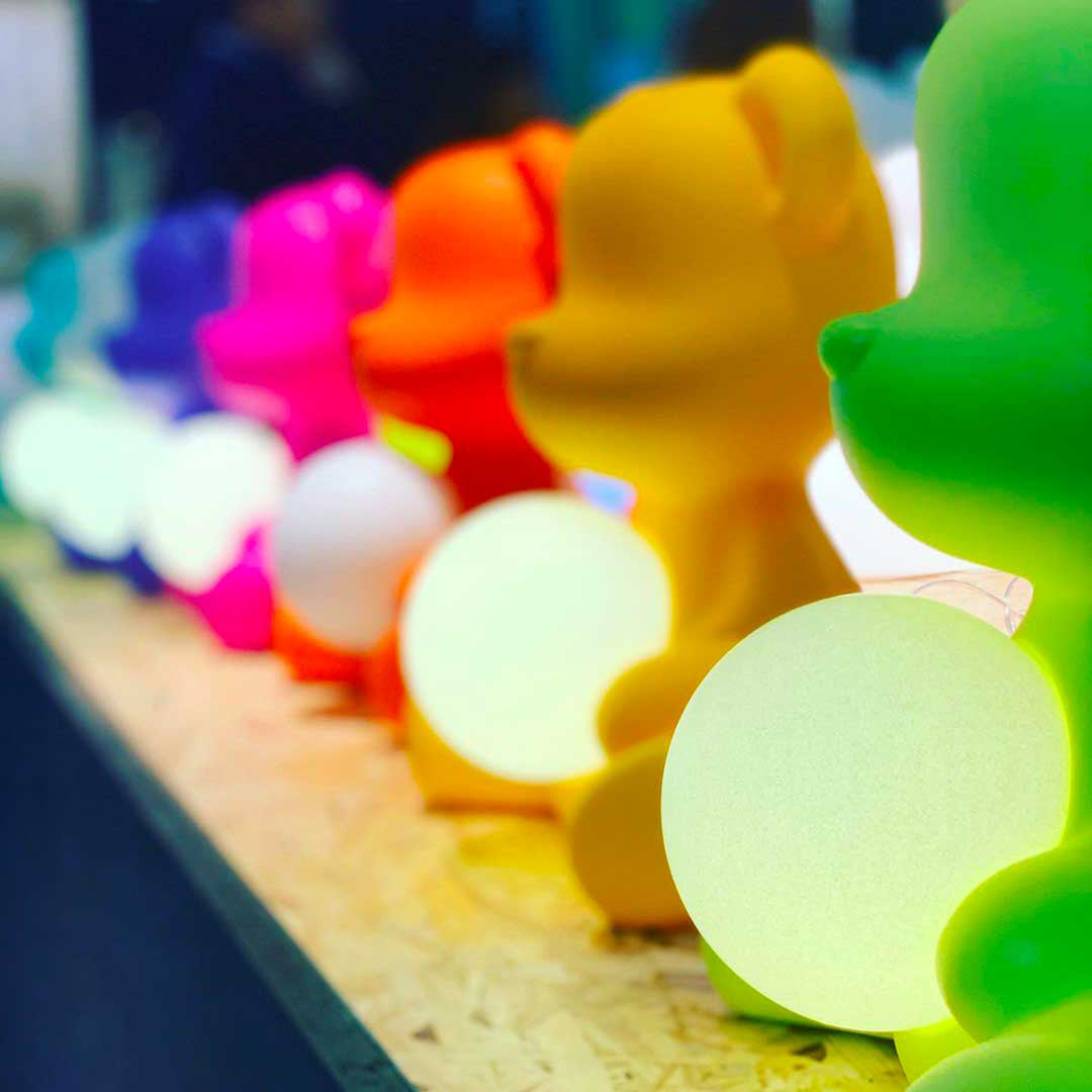 Teddy Girl Lamp with Rechargeable Led