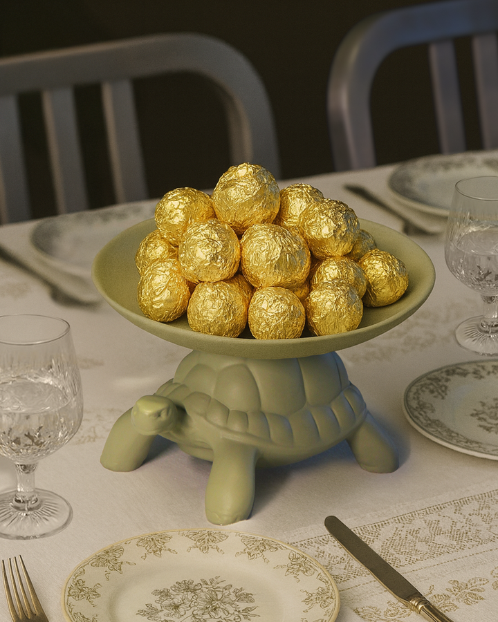 Turtle Carry XS Ceramic Pocket Emptier by Qeeboo