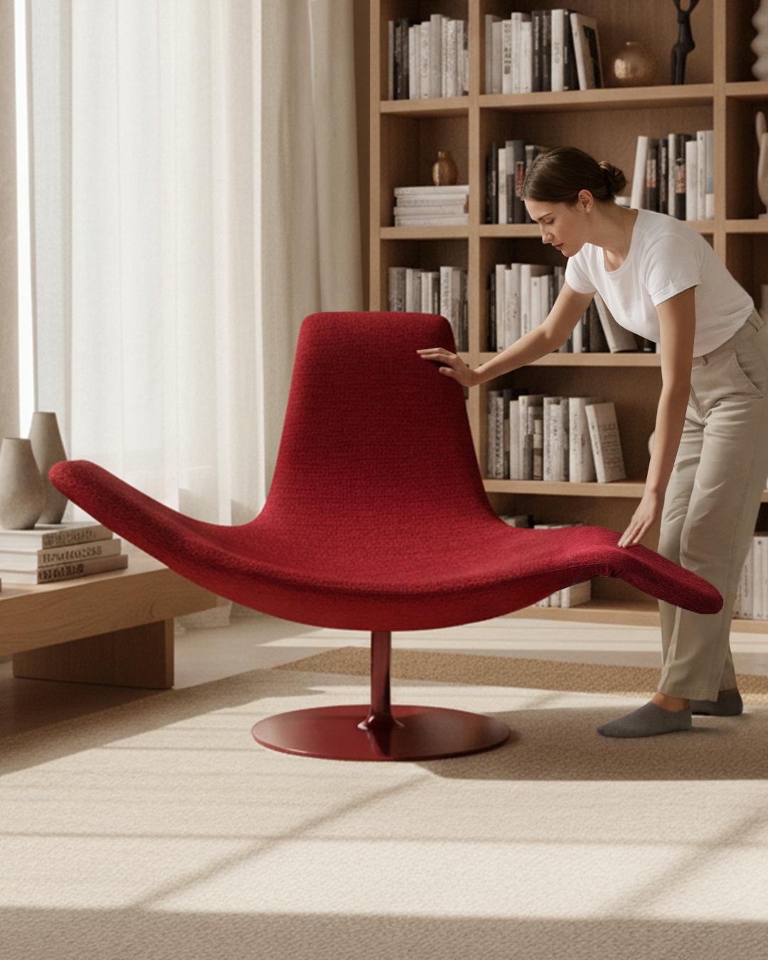 Wing Armchair Fabric B by Qeeboo