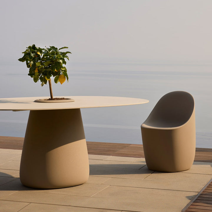 Cobble Table Top 160 Cm Stoneware by Qeeboo