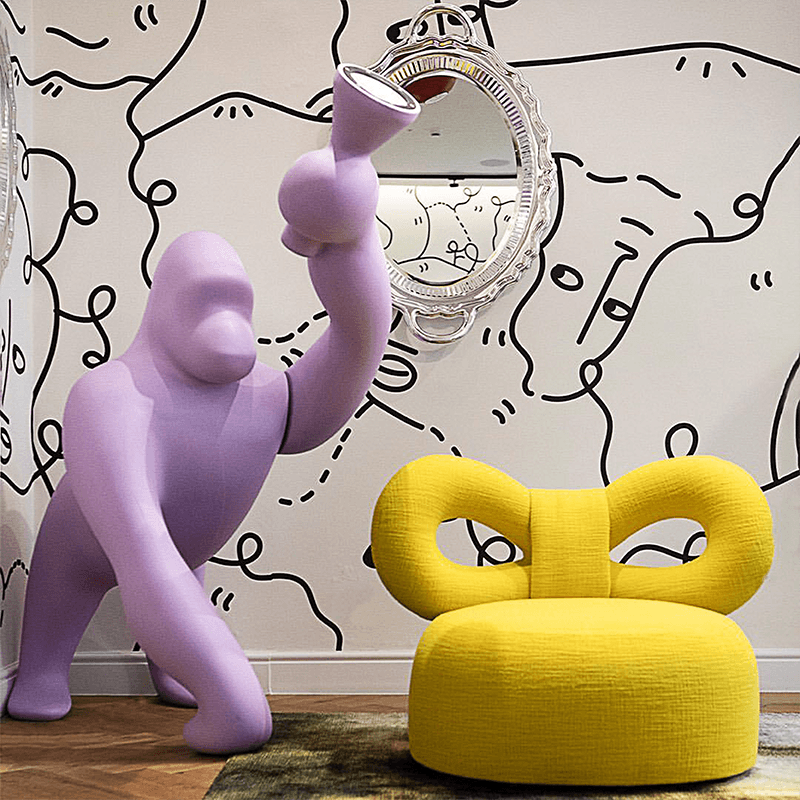 Kong XS Velvet Finish Light Blue design Stefano Giovannoni