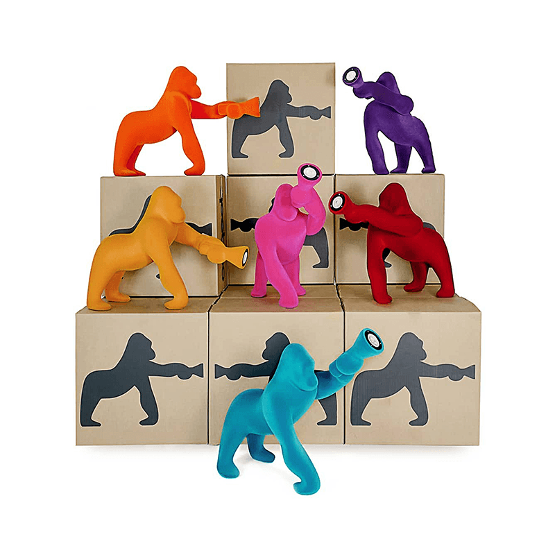 Kong XS Velvet Finish Light Blue design Stefano Giovannoni