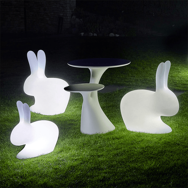 Rabbit Lamp with Rechargeable Led Translucent design Stefano Giovannoni