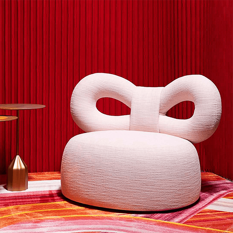 Ribbon Armchair Fabric A by Qeeboo
