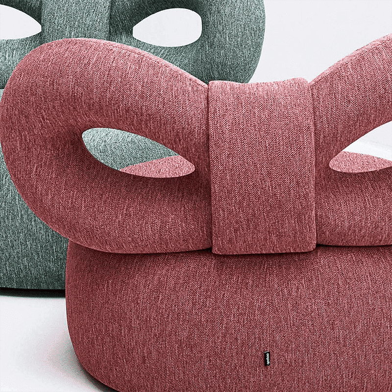 Ribbon Armchair Fabric C by Qeeboo