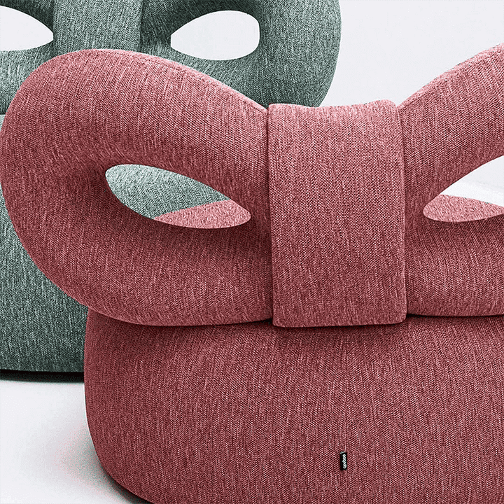 Ribbon Armchair Fabric A by Qeeboo
