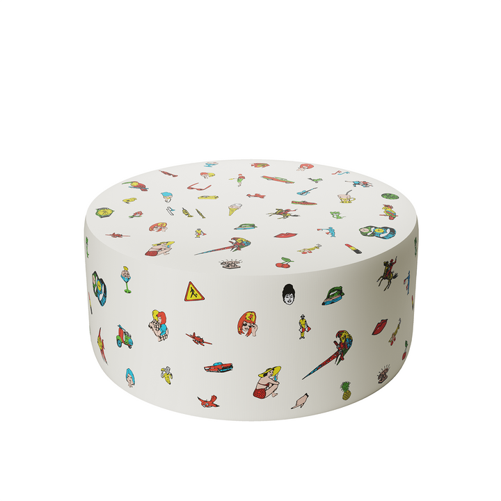 Pouf in Collaboration with Fiorucci