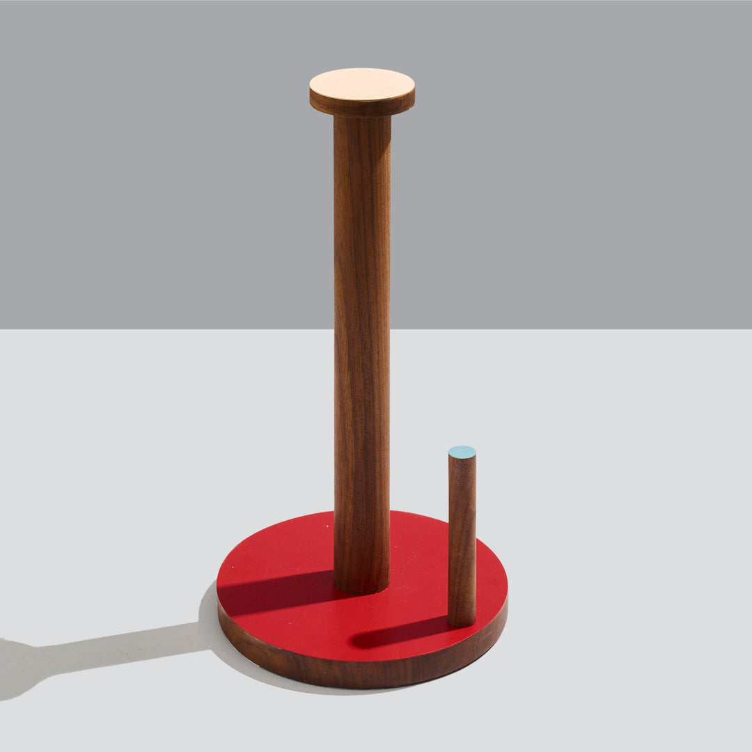 The Paper Towel Keeper - Oak/Green