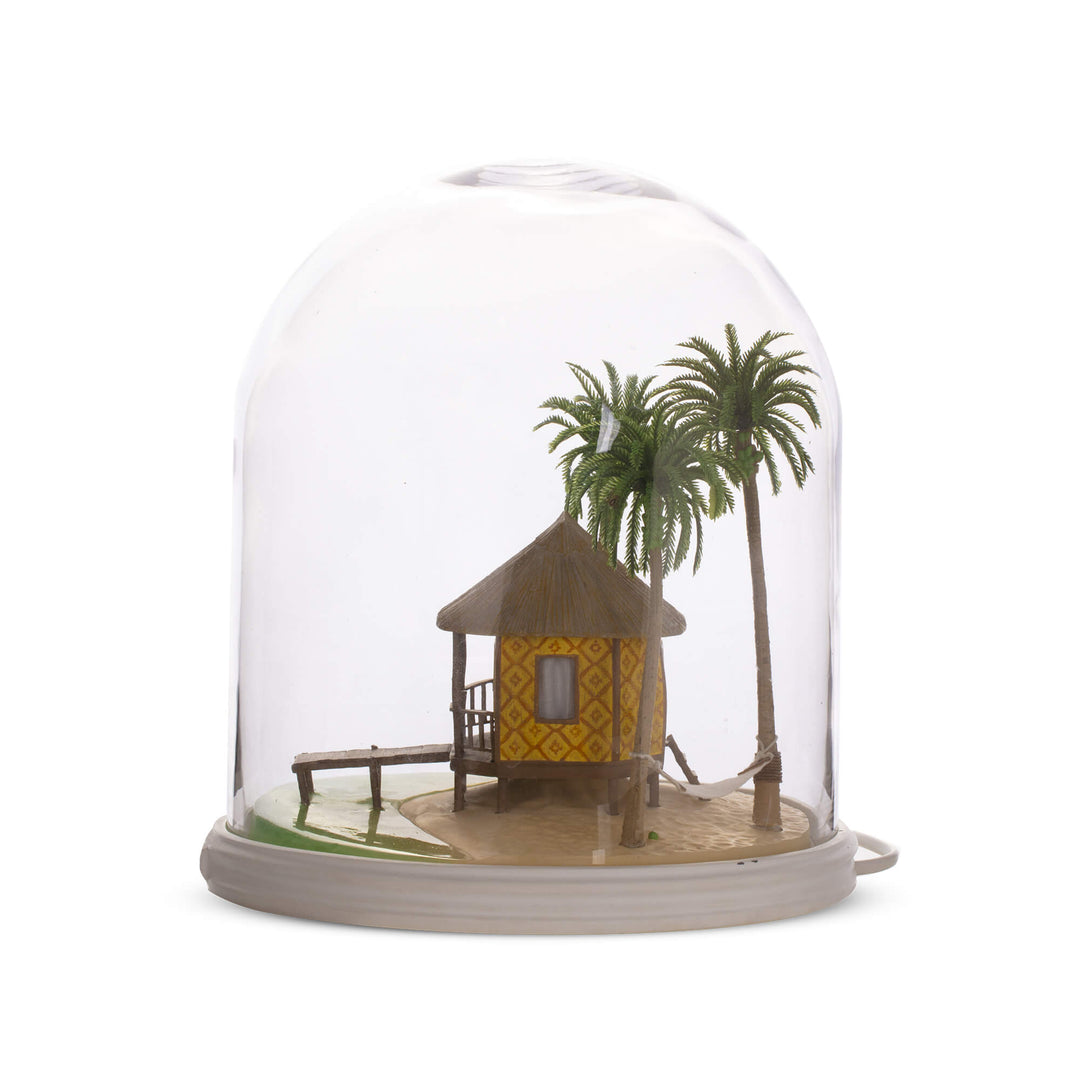 Seletti My Little Holiday, the island scene from the side, unlit