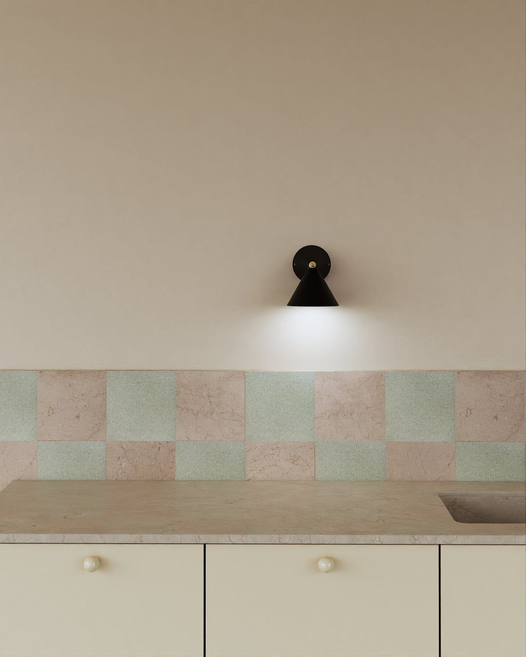Black Cone Wall Lamp