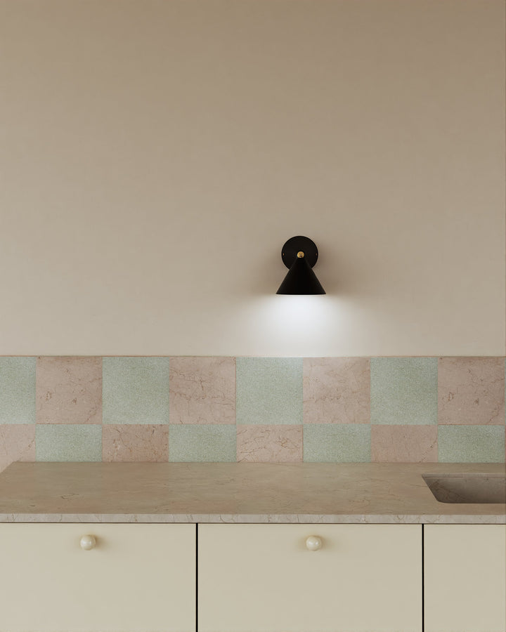 Black Cone Wall Lamp