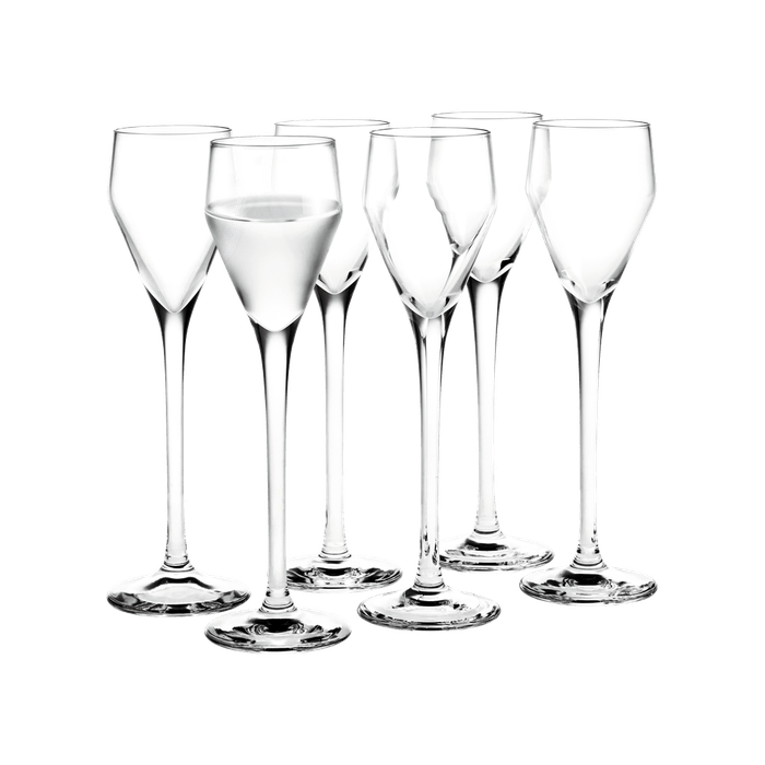 Holmegaard Perfection Shot Glass, Clear, 1.9 Oz, 6 Pcs.