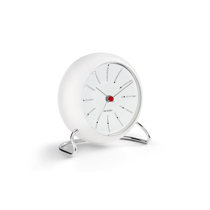 Arne Jacobsen Bankers Table Clock, Ø: 4.3"