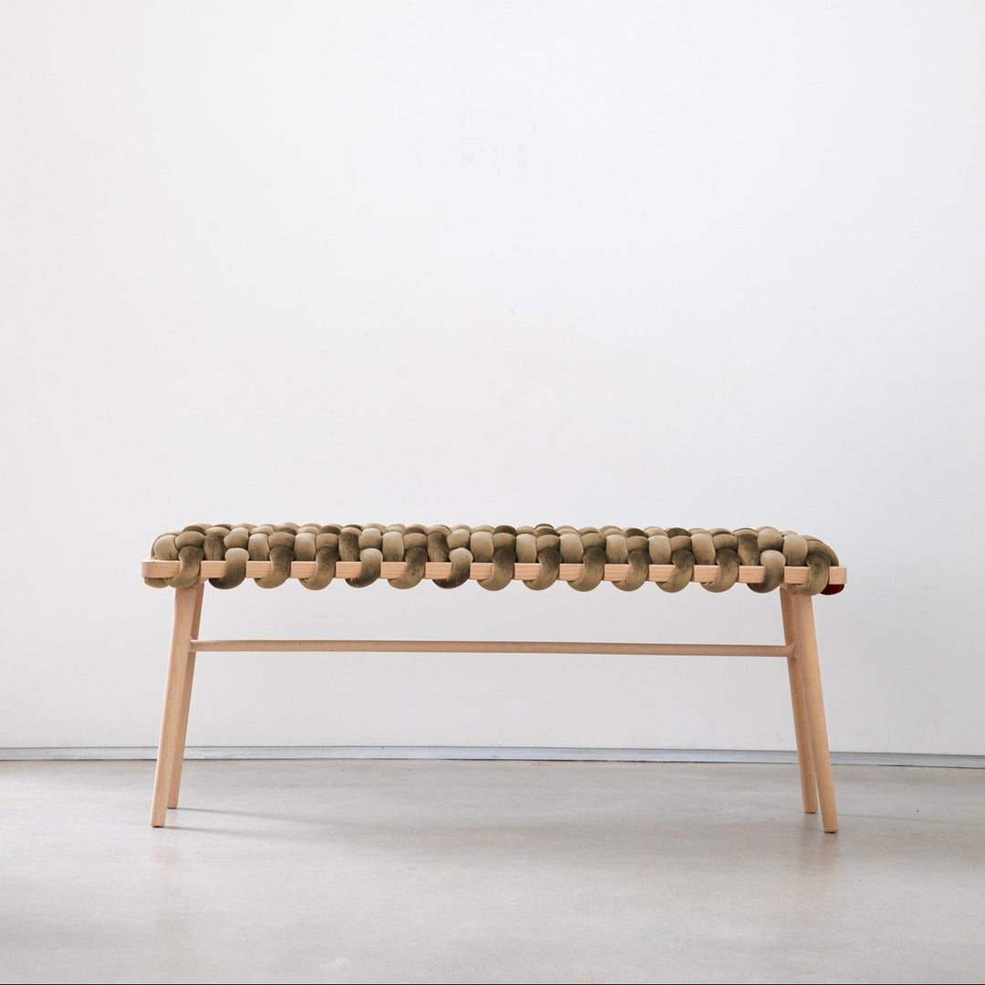 Velvet Woven Bench Truffle