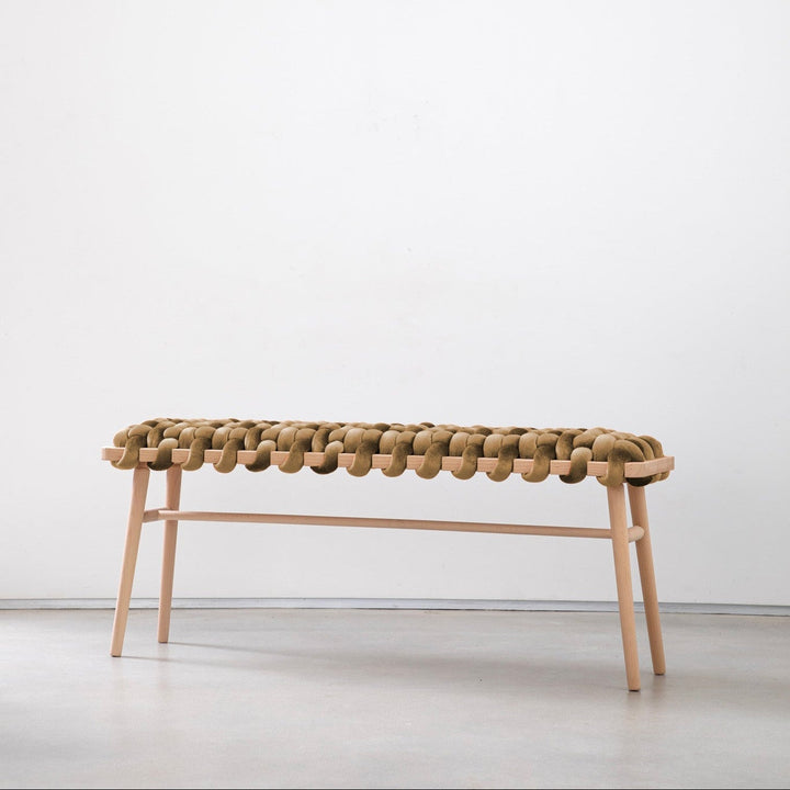 Velvet Woven Bench Truffle