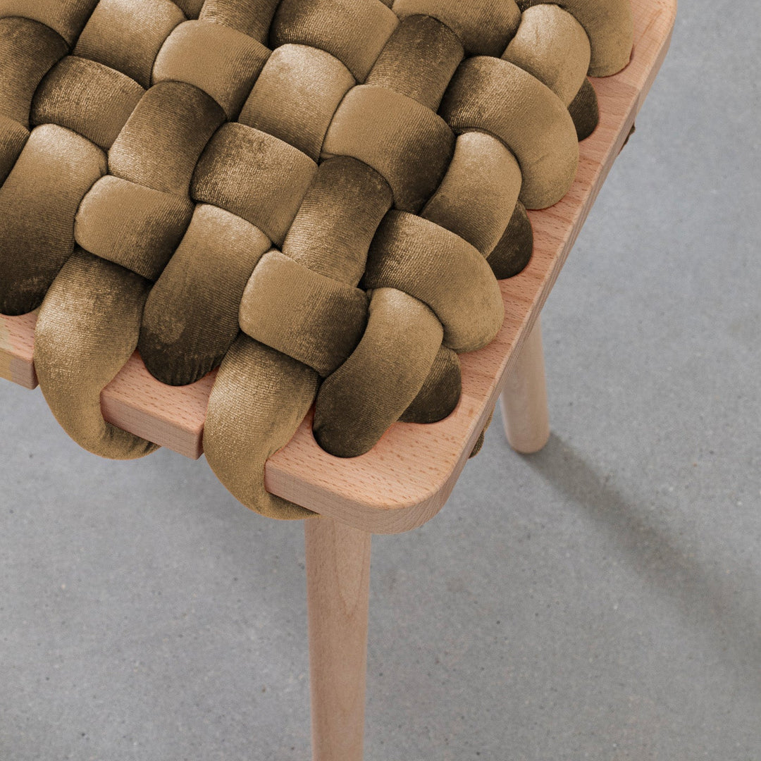Velvet Woven Bench Truffle