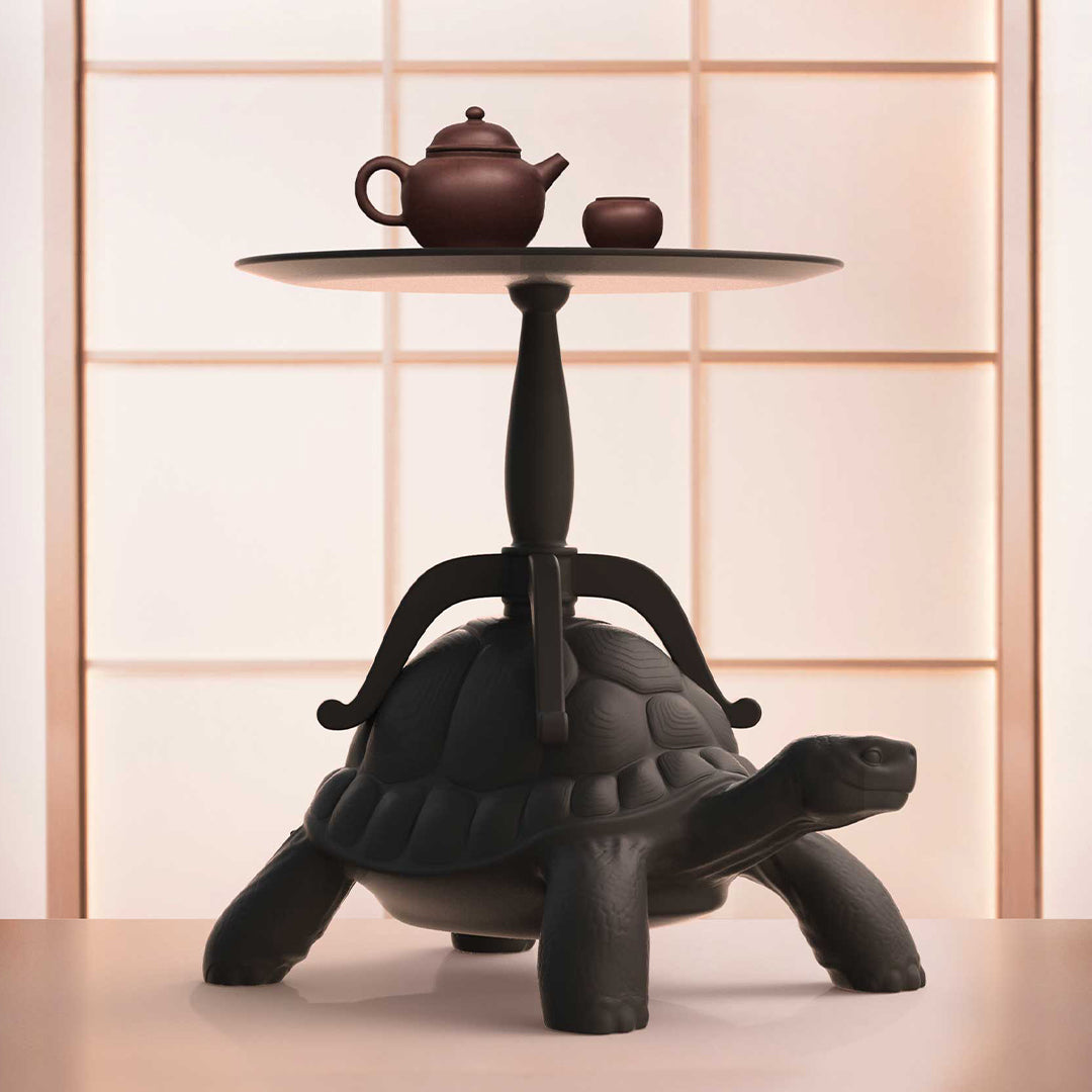 Turtle Carry Coffee Table Black design Marcantonio