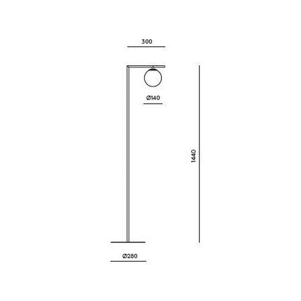 Endo Floor Lamp dimensions and technical details