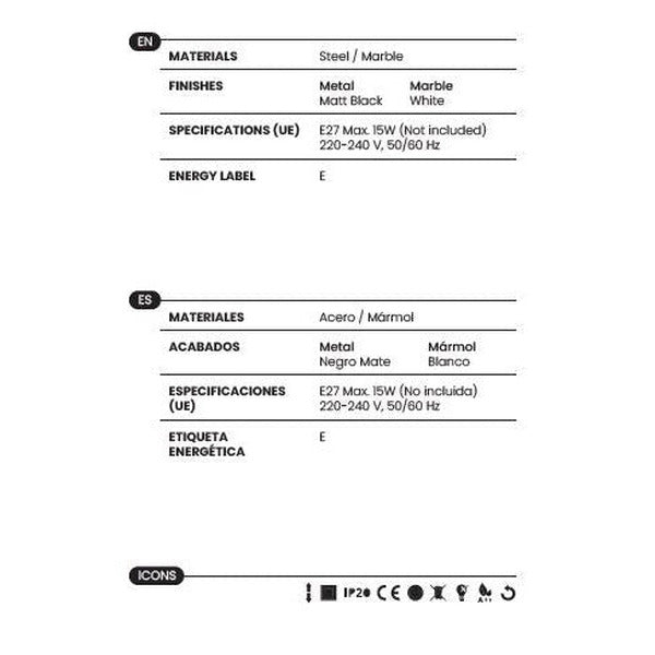 Luca Floor Lamp materials and technical details