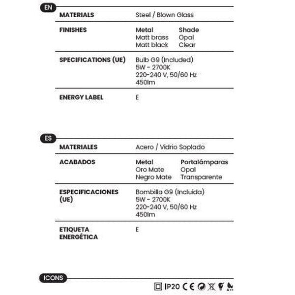 Atom Floor Lamp technical details
