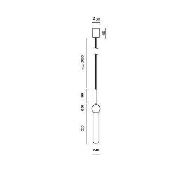 Delie Pendant Lamp dimensions and technical details