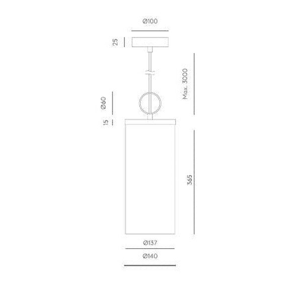 Nooi Pendant Lamp dimensions and technical details