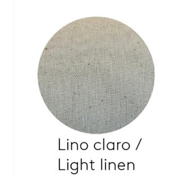 Nooi Table Lamp light linen shade fabric swatch