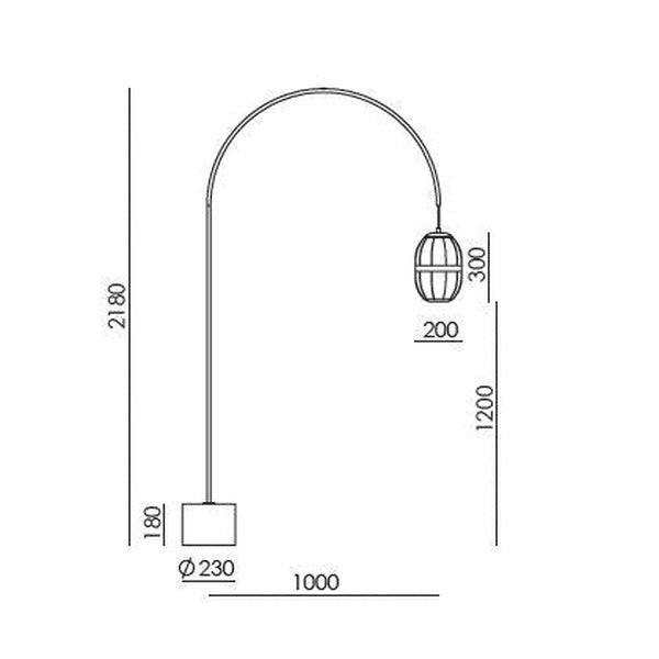 Pull Floor Lamp dimensions and technical details