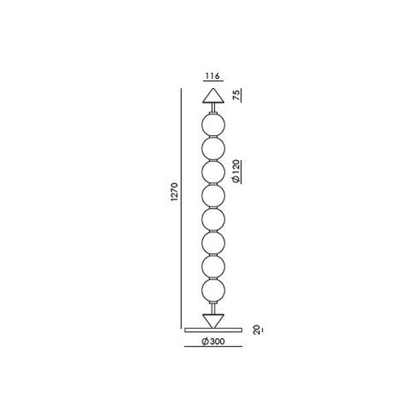 Soko Floor Lamp dimensions and technical details