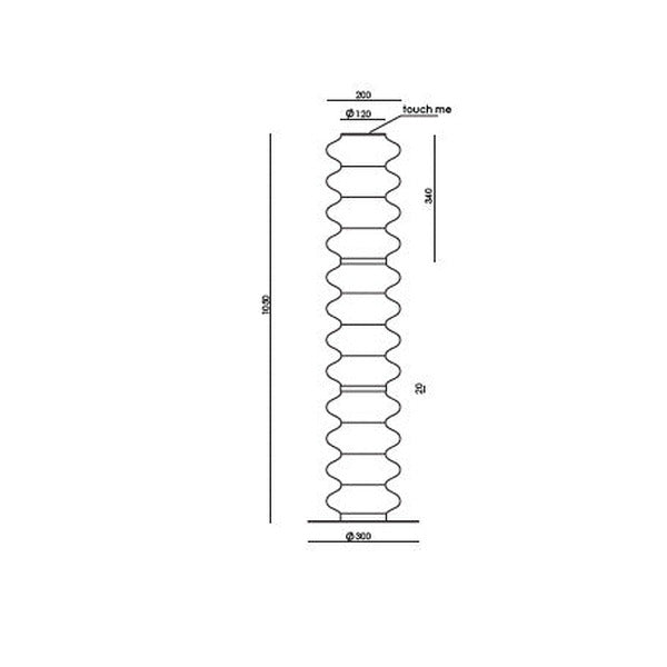 Vitree Floor Lamp dimensions and technical details