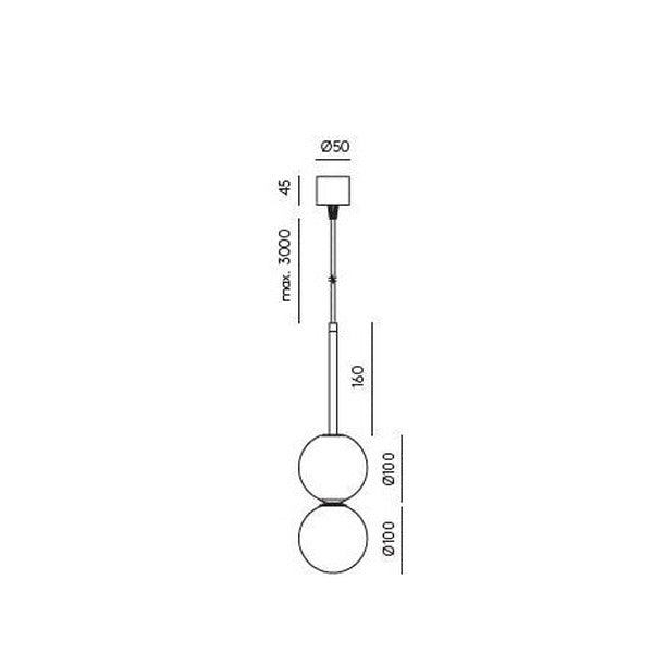 Dalt Pendant Lamp dimensions and technical details