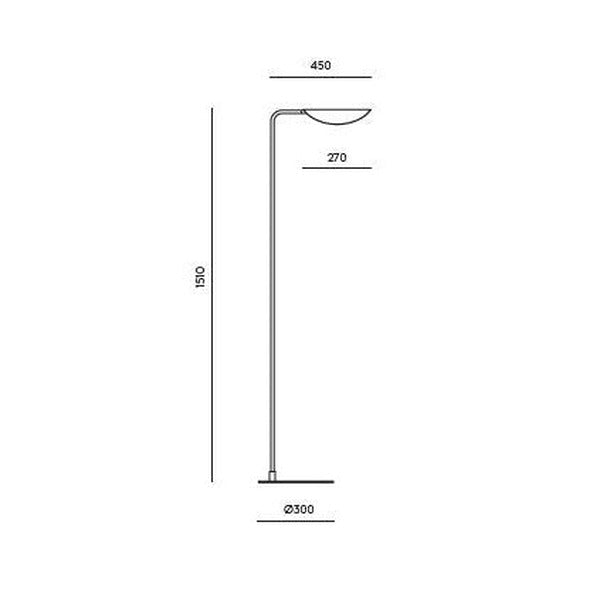 Ficus Floor Lamp dimensions and technical details