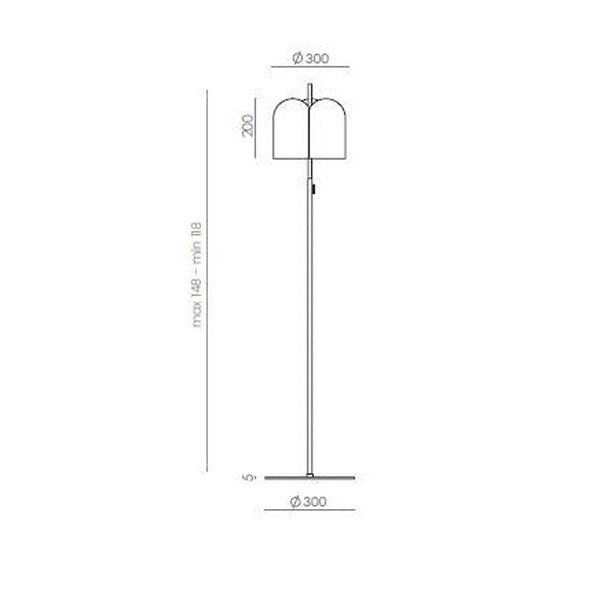 Oket Floor Lamp dimensions and technical details