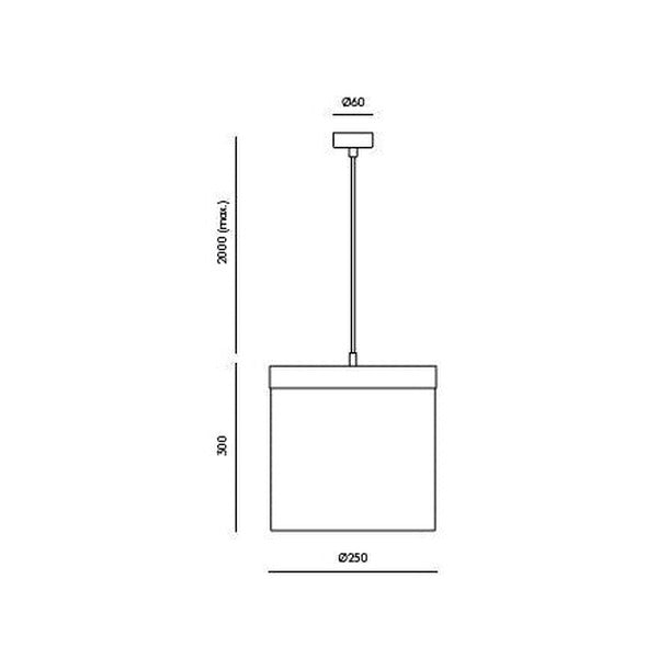 Ptan Pendant Lamp dimensions and technical details