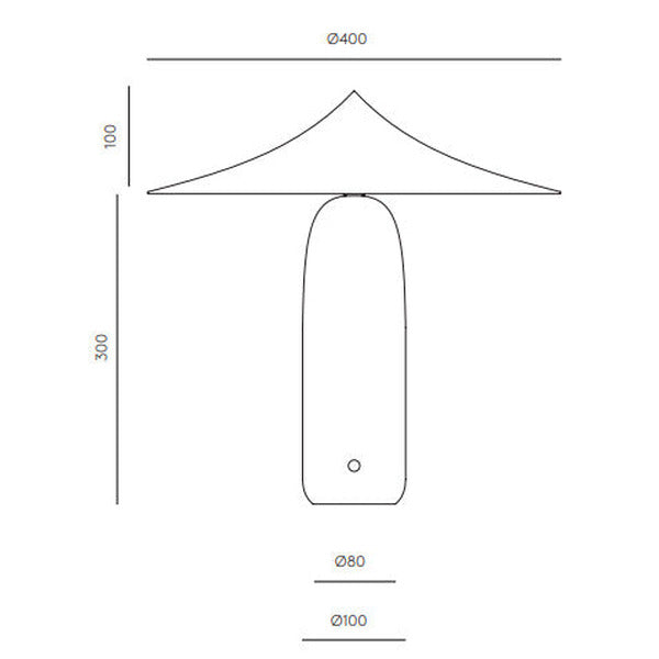Kine Table Lamp dimensions and technical details