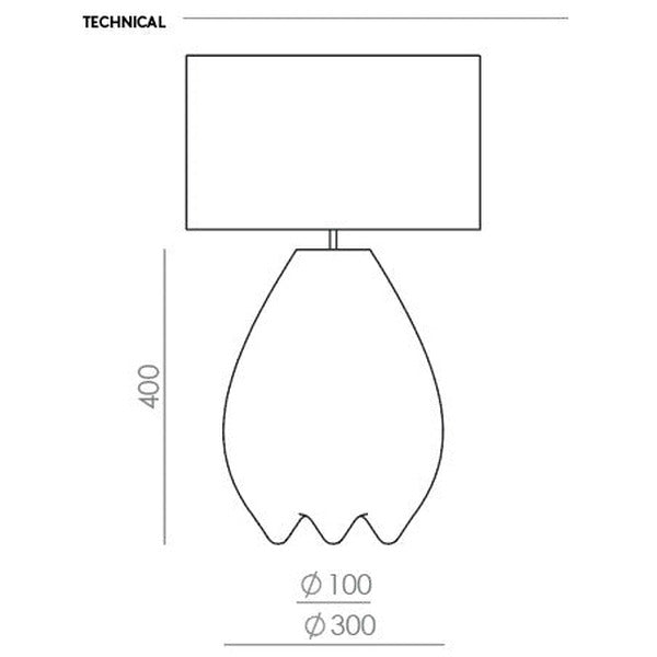 Obrie Table Lamp dimensions and technical details