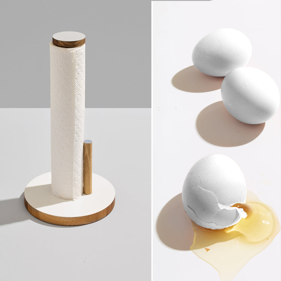 The Paper Towel Keeper - Oak/White