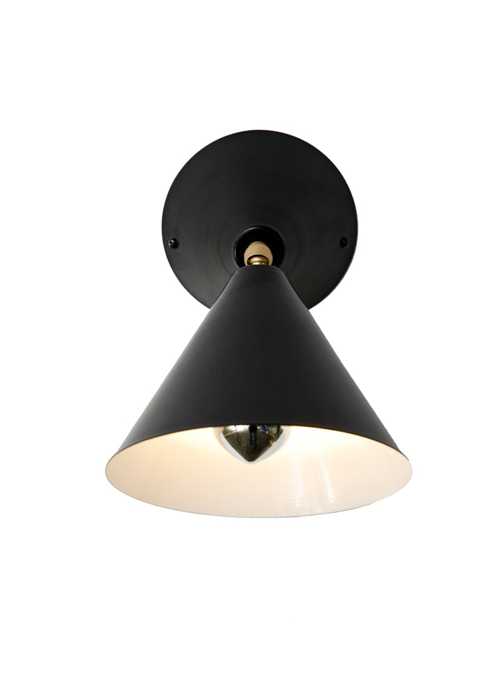 Black Cone Wall Lamp